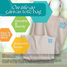 Load image into Gallery viewer, (Sold out) On-the-Go Canvas Tote Bag
